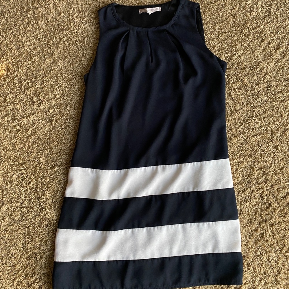 Black and white tank top dress